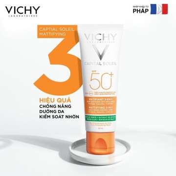 Review Kem Chống Nắng Vichy Capital Soleil Mattifying 3in1 SPF 50+
