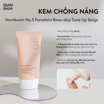 Đánh giá kem chống nắng Numbuzin có tốt không