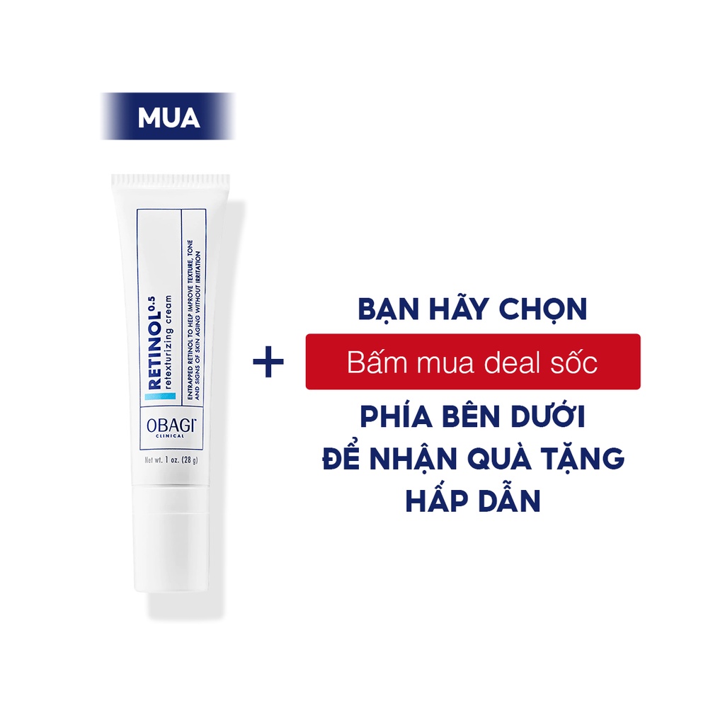 Kem dưỡng chống lão hóa OBAGI CLINICAL Retinol 0.5 Retexturizing Cream 28g