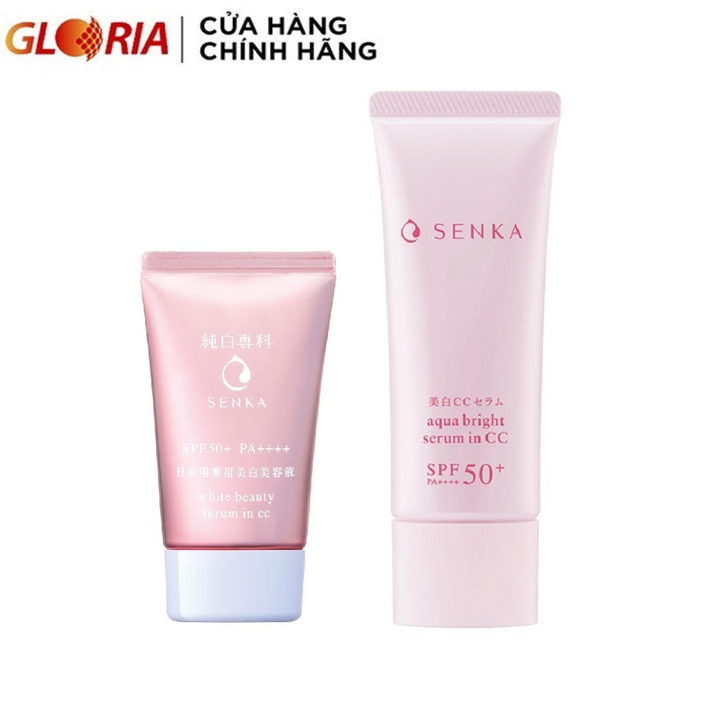 Serum Dưỡng Da Chống Nắng 3 Trong 1 Senka White Beauty CC 40g