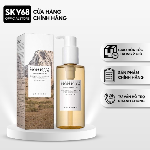 Dầu Tẩy Trang Làm Sạch Sâu, Dịu Nhẹ Chiết Xuất Rau Má Skin1004 Madagascar Centella Light Cleansing Oil 200ml