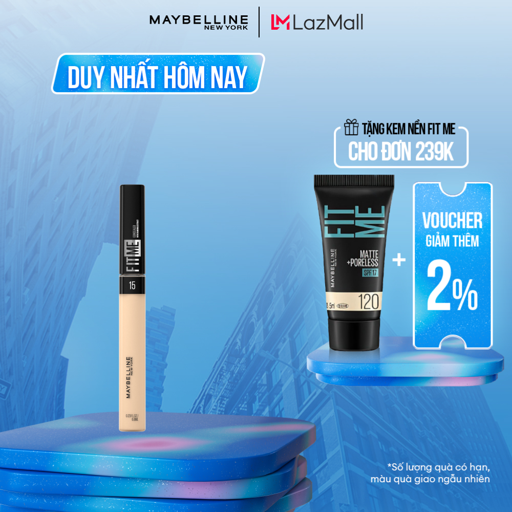 Kem Che Khuyết Điểm Mịn Lì Tiệp Mọi Tông Da Fit Me Concealer Maybelline New York 6.8ml
