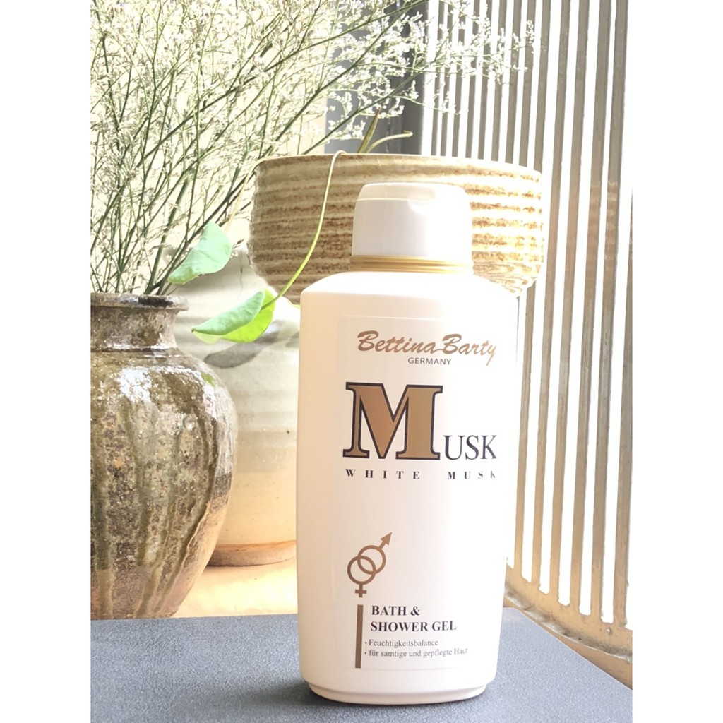 Sữa Tắm (Nam Nữ) Nước Hoa Bettina Barty White Musk Perfumed Bath & Shower Gel, 500ML